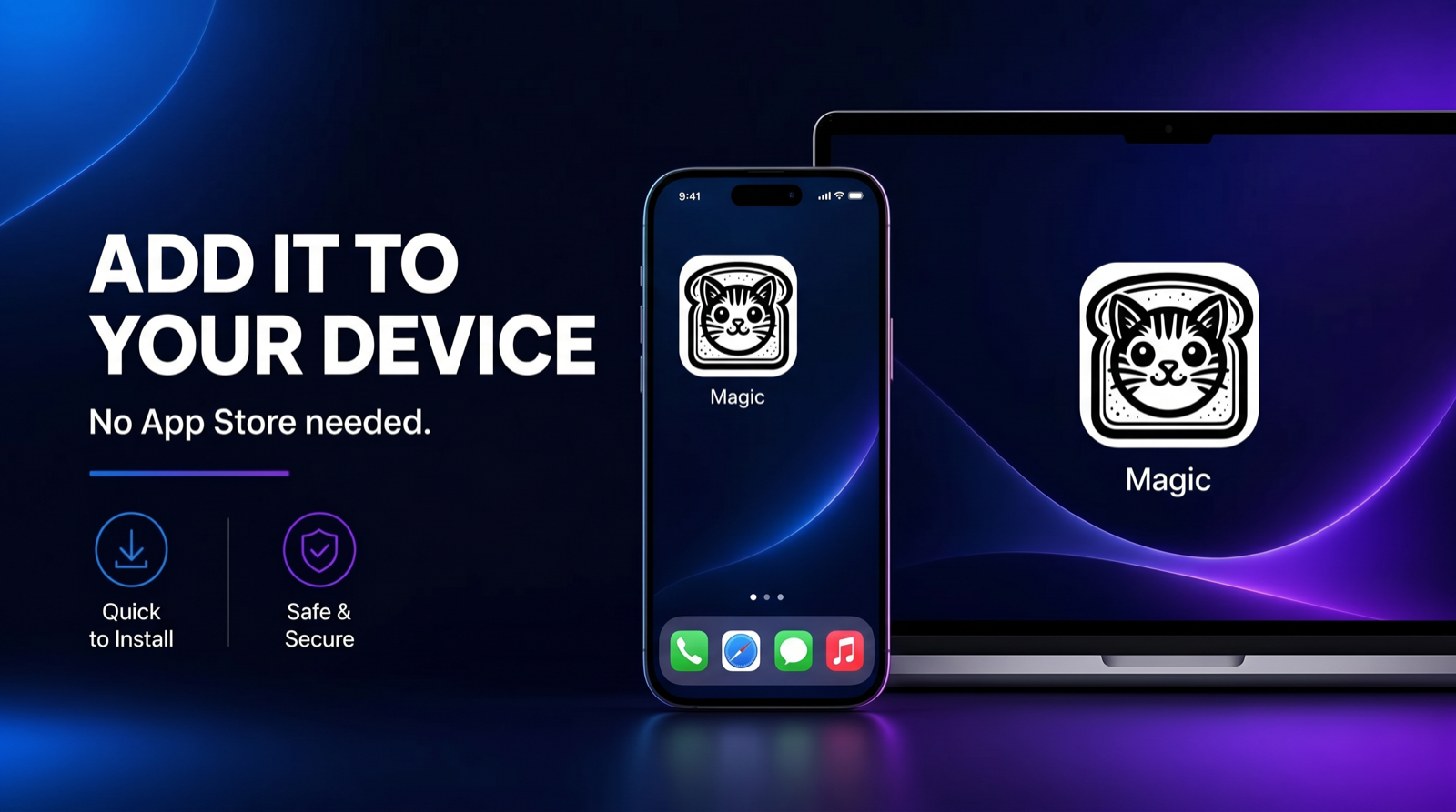 Add to your device banner