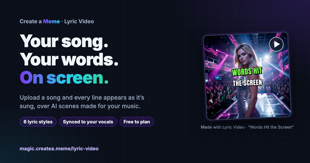 📜 Lyric Video share image
